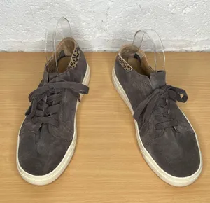Lucky‎ Brand Women's Gray Leopard Lucia Suede Lace Up Sneakers Sie 8.5 thumbnail 1