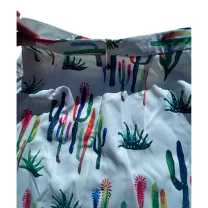 OVI Women White Multi Color Cactus Print Pencil Skirt‎ S2334 Size Small thumbnail 9