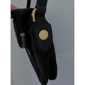 Marc Jacobs Crossbody Bag Black Nylon Leather Trim Gold Hardware OS thumbnail 10