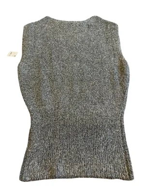 Free People Talia Sweater Mini Dress Sleeveless Grey Sparkle Size Small NWT thumbnail 7