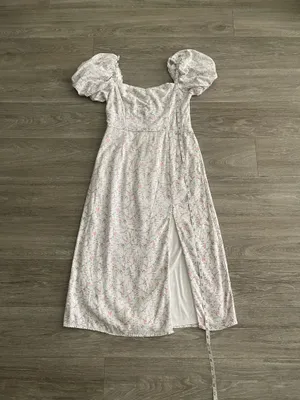 Altar’d State Everleigh puff sleeve floral midi dress - large thumbnail 5