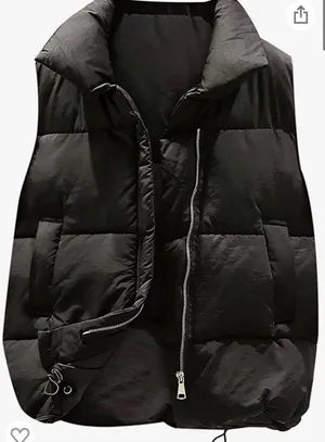 Black Puffer Vest thumbnail 1
