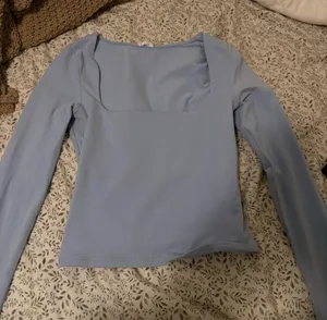 Garage Long Sleeve Crop Top Blue thumbnail 1