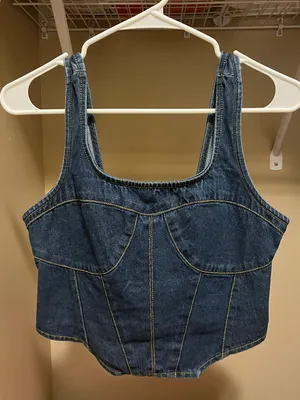 Blue Jean Tank Top Size M thumbnail 1