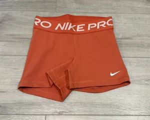 Orange Nike Pro Shorts thumbnail 1