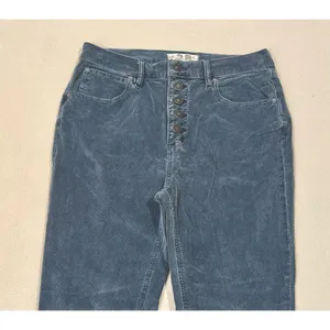 Free People We The Free Sun Chaser Corduroy Skinny Pants Gray Jeans Size 28 thumbnail 5