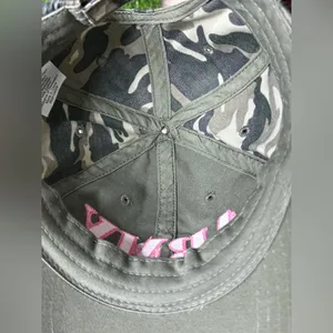 Army Camouflage women’s Cap Adjustable Baseball Hat. Green thumbnail 8