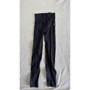 Free People Movement Good Karma Ribbed Leggings Black Mineral Wash High Rise thumbnail 2