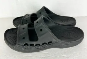Crocs Women's Baya Slide Sandal Size 9 Black Summer Beach Casual Comfort thumbnail 1