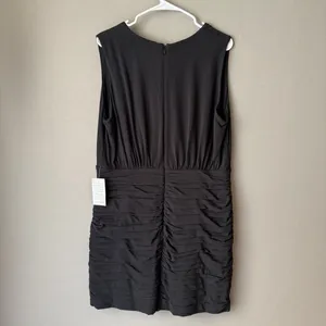 Chelsea28 XL Black Sleeveless Ruched Bodycon Mini Dress LBD Nordstrom‎ Formal thumbnail 8