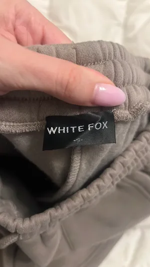 White Fox Boutique taupe grey shorts thumbnail 3