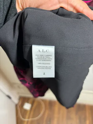 ALC Silk Wrap Dress Size 2 thumbnail 5