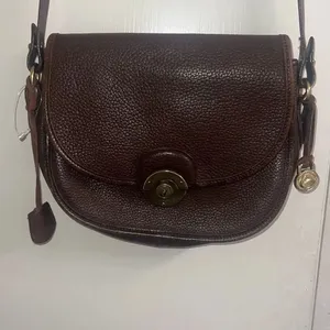✨Vintage Dooney & Bourke Awl Leather Compartment Flap Brown Bag✨ thumbnail 6
