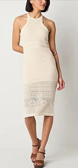 Arizona Womens Sleeveless Midi Bodycon Dress Juniors Size XXL nwt (0208) thumbnail 1