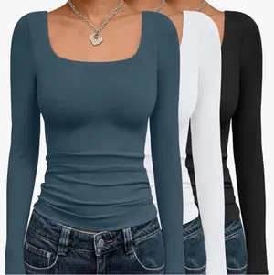 3 Pack Womens Long Sleeve Shirts thumbnail 1