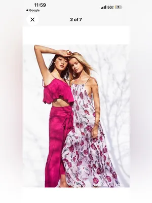 Free People Intimately Garden Party Lavender Boho Floral Maxi Dress Size small thumbnail 3