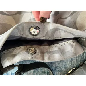Coach Silver Gray Penelope Optic Jacquard C Monogram Hobo Shoulder Bag F17476 thumbnail 5