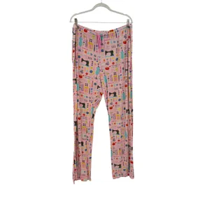 Nick & Nora Sewing Seamstress Novelty Print Modal Pajama Set Pink Size XL thumbnail 11