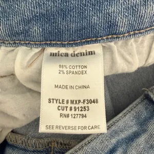 Mica Los Angeles Jeans 90's Vintage Crop Flare LightWash Distressed HighRise 20‎ thumbnail 10