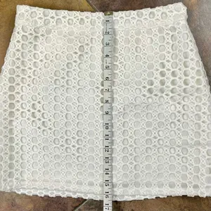 After Market Women’s White Eyelet Mini Skirt Large thumbnail 3