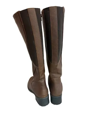 Santana Canada Tall Brown Leather Boots Sherpa Lining Rugged Outsole Size 8 thumbnail 8