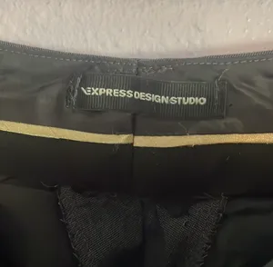 Express Charcoal Mid/Low-Rise Slacks thumbnail 3
