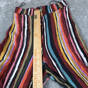 Free People Striped Wide Leg Palazzo Pants Women S Boho Festival Colorful Hippie thumbnail 5