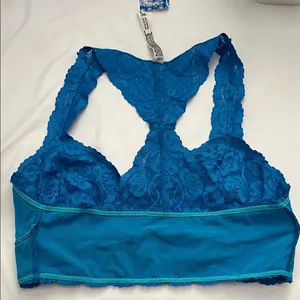 Free People Vibrant Blue Lace Bralette thumbnail 10