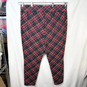 Cacique Sleep‎ Plus Size 26/28 Pajama Set Red Waffle Henley Plaid Leggings 1324 thumbnail 10