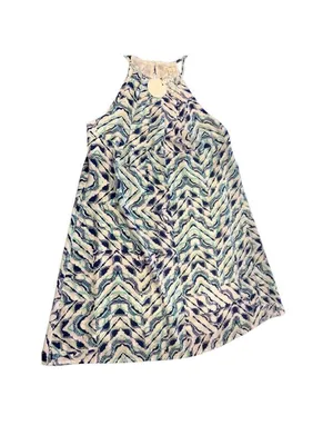 NWT En Creme Geometric Halter Shift Dress Size S thumbnail 3