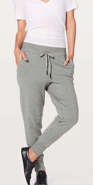 Lululemon Press Pause Jogger Heather Gray Size 12 thumbnail 1