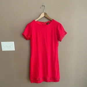 Lulus Perfect‎ Time Shift Dress in Red Size Small thumbnail 3