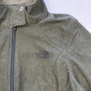 The North Face Women’s Softshell Jacket Size S Olive Green Full Zip Fleece Lined thumbnail 4