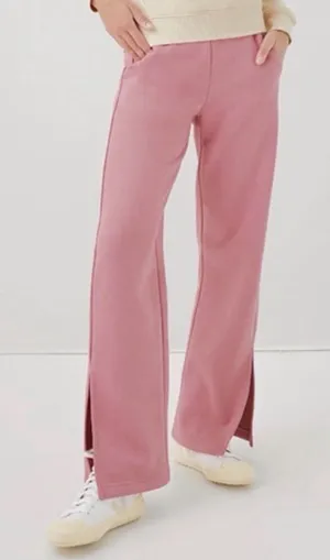 Pact Dusty Rose Courtside Split Leg Sweatpants Small thumbnail 1