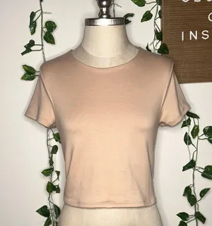 Sincerely Jules Baby Style Tee Tan thumbnail 1