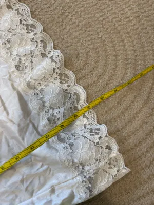 Vintage white slip dress thumbnail 9