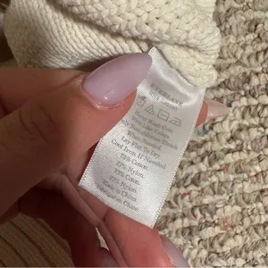 Everlane The Texture Cotton Cable Sweater in Bone - Size XS thumbnail 7