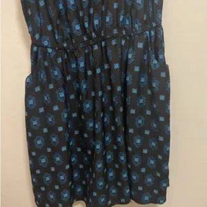 Cotton On Juniors Dress Tank Top Style M Medium Black & Blue Knee Length Midi thumbnail 4