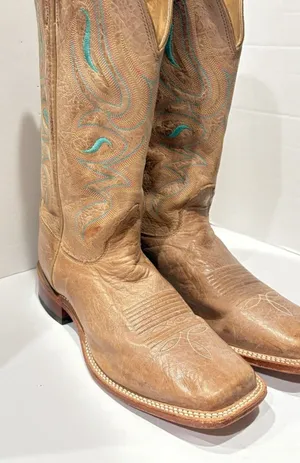 Nocona Handcrafted USA Women's Leather Western Boots thumbnail 1