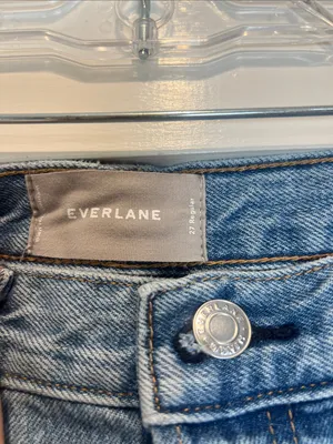 Everlane O-S Boyfriend Straight Light Blue Denim Jeans size 27. thumbnail 5