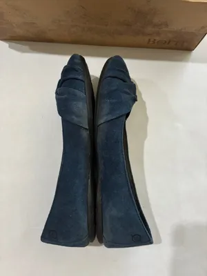 Born Navy Suede Knotted Toe Ballet Flats Blue Size 7 thumbnail 6