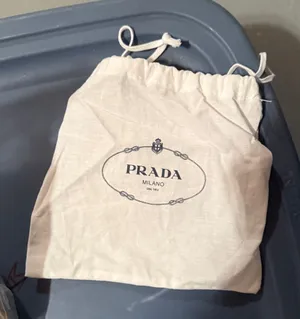 Prada Cream Drawstring small Pouch thumbnail 1
