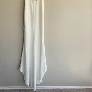 NEW LULUS Regal Classic White Sleeveless Twist-Back Maxi Dress SZ SMALL thumbnail 11