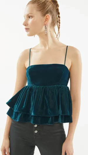 Urban Outfitters Velvet Top thumbnail 1