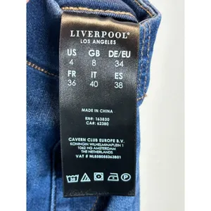 Liverpool Chloe Pull-On Jeans Womens 4 Blue Crop Cantrell Stretch Denim thumbnail 12