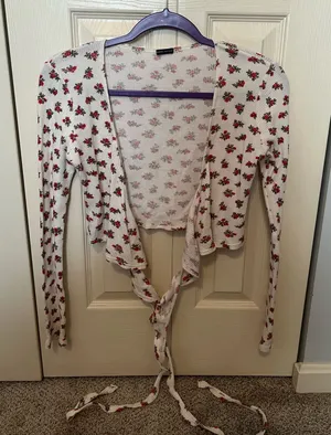 Brandy Melville Wrap Top Long Sleeve thumbnail 1