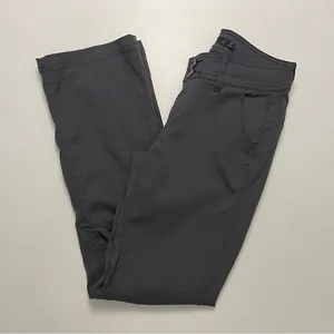 prAna Halle Pant Cargo Convertible Roll Up Stretch Zion Travel Hiking Grey Coal thumbnail 1