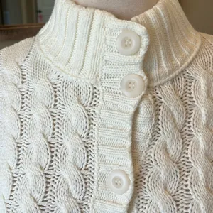 Style & Co Cream Cable Knit Oversized Sweater thumbnail 5
