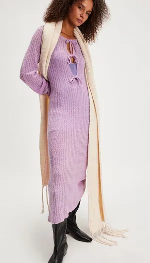 ALOHAS Triza Maxi Sweater Dress Size Small NWT thumbnail 1