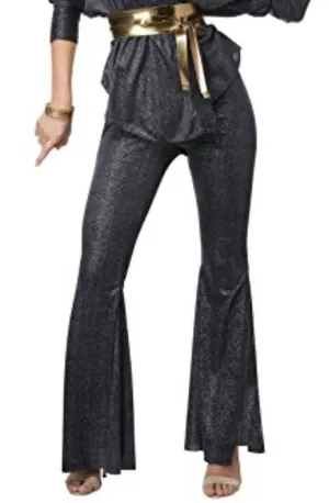 🎃🩷5 for‎ $25 *NWOT*Women’s XS silver sparkly disco/bell bottom costume pants thumbnail 1